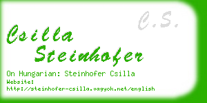 csilla steinhofer business card